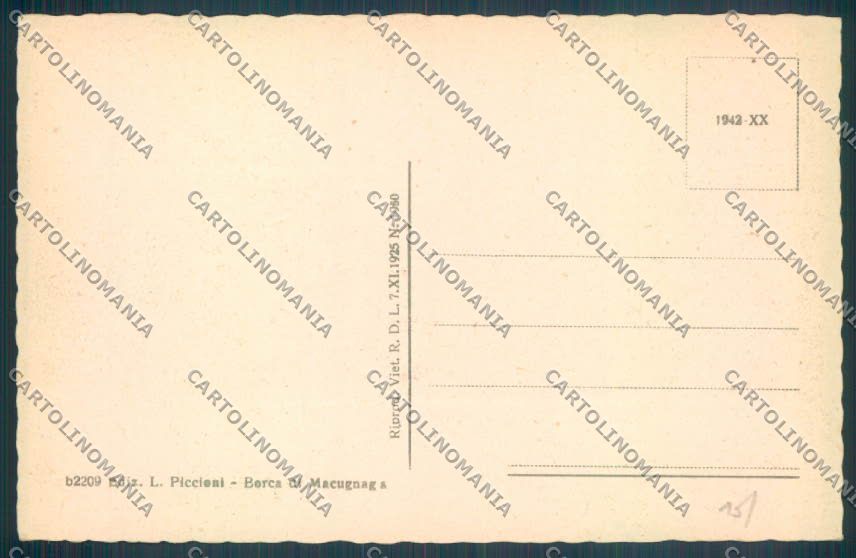 Verbania Macugnaga Monte Rosa cartolina ZQ7598 – retro