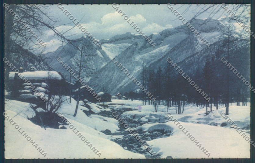 Verbania Macugnaga Nevicata cartolina ZQ7599 – fronte