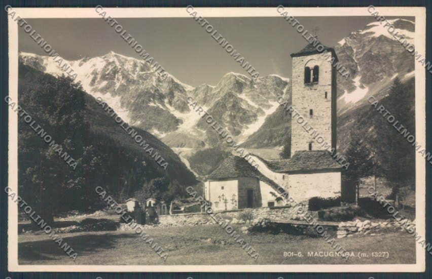 Verbania Macugnaga Monte Rosa Foto cartolina ZQ7609 – fronte