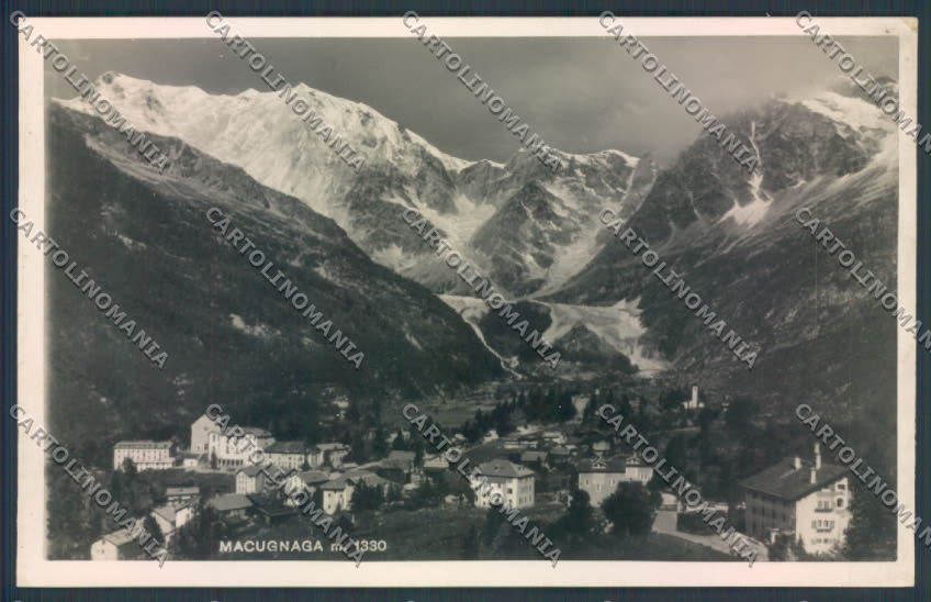 Verbania Macugnaga Monte Rosa Foto cartolina ZQ7610 – fronte