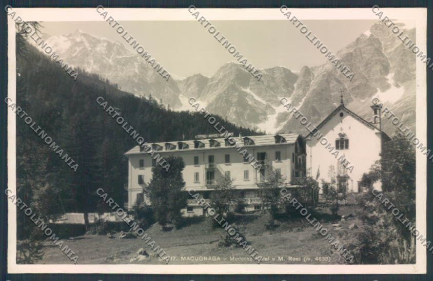 Verbania Macugnaga Monte Rosa Foto cartolina ZQ7611 – fronte