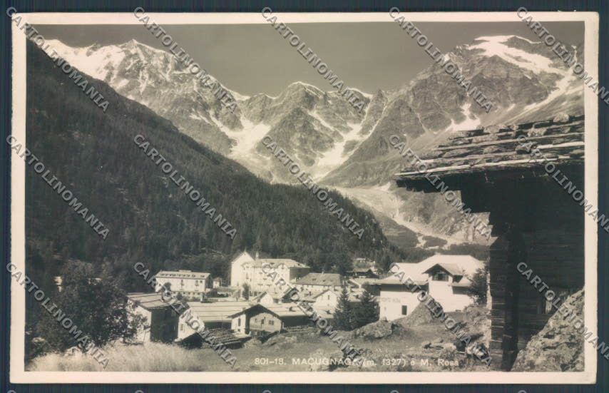 Verbania Macugnaga Monte Rosa Foto cartolina ZQ7612 – fronte