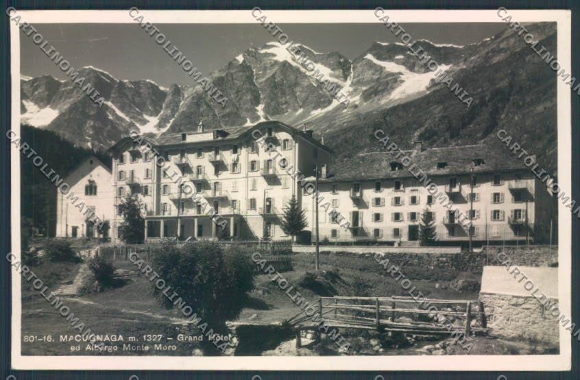 Verbania Macugnaga Monte Rosa Foto cartolina ZQ7613 – fronte