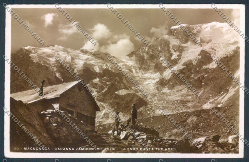 Verbania Macugnaga Rifugio Foto cartolina ZQ7622 – fronte