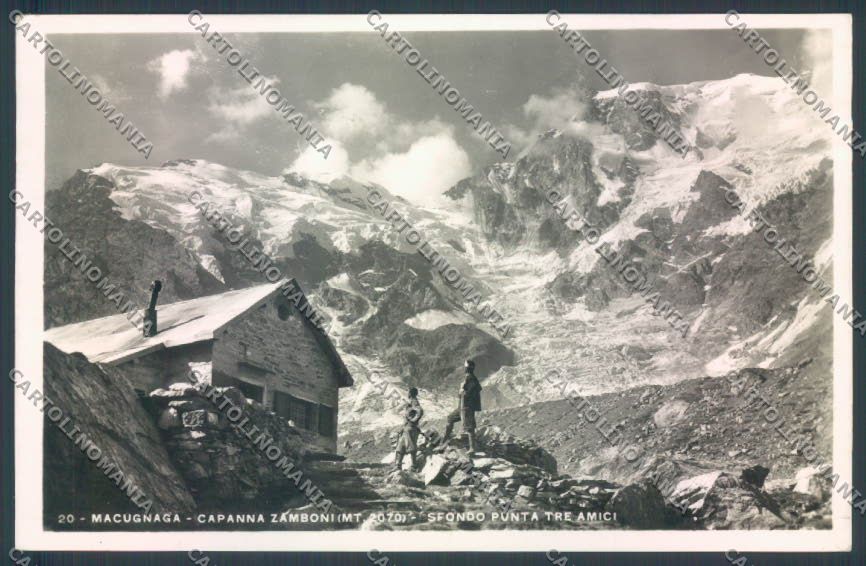 Verbania Macugnaga Rifugio Foto cartolina ZQ7624 – fronte