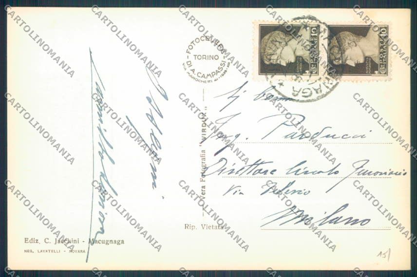 Verbania Macugnaga Foto cartolina ZQ7625 – retro