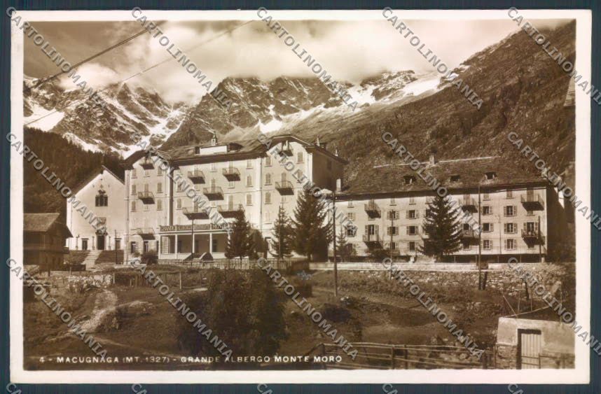 Verbania Macugnaga Monte Rosa Foto cartolina ZQ7626 – fronte