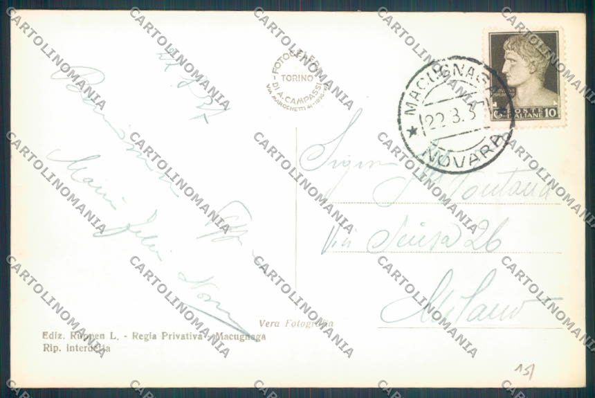 Verbania Macugnaga Monte Rosa Foto cartolina ZQ7626 – retro