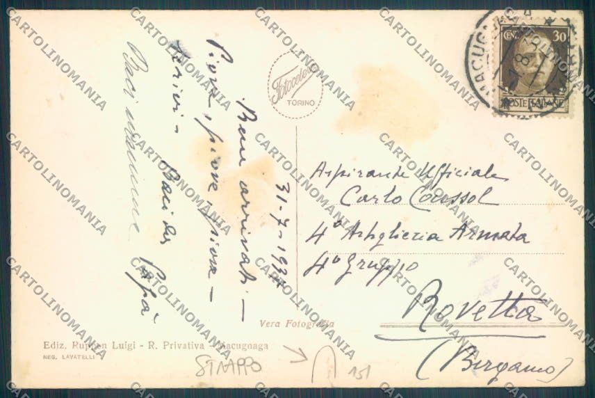 Verbania Macugnaga Monte Rosa STRAPPO Foto cartolina ZQ7627 – retro