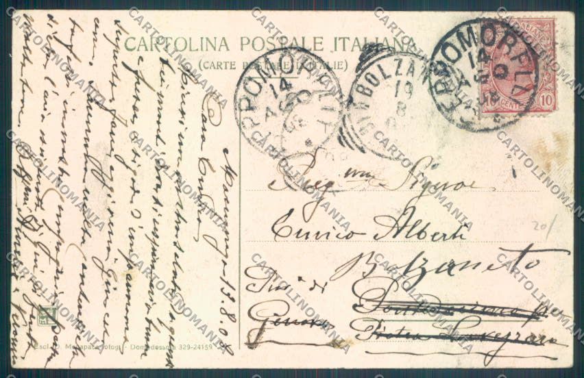 Verbania Macugnaga Monte Rosa cartolina ZQ7631 – retro
