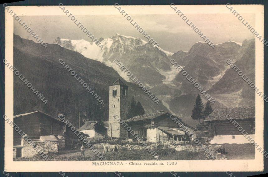 Verbania Macugnaga Monte Rosa cartolina ZQ7638 – fronte