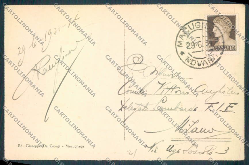 Verbania Macugnaga Monte Rosa cartolina ZQ7638 – retro
