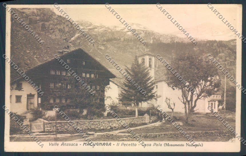 Verbania Macugnaga cartolina ZQ7640 – fronte