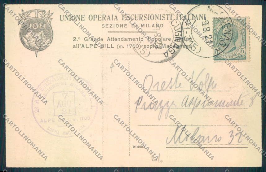 Verbania Macugnaga Monte Rosa cartolina ZQ7648 – retro