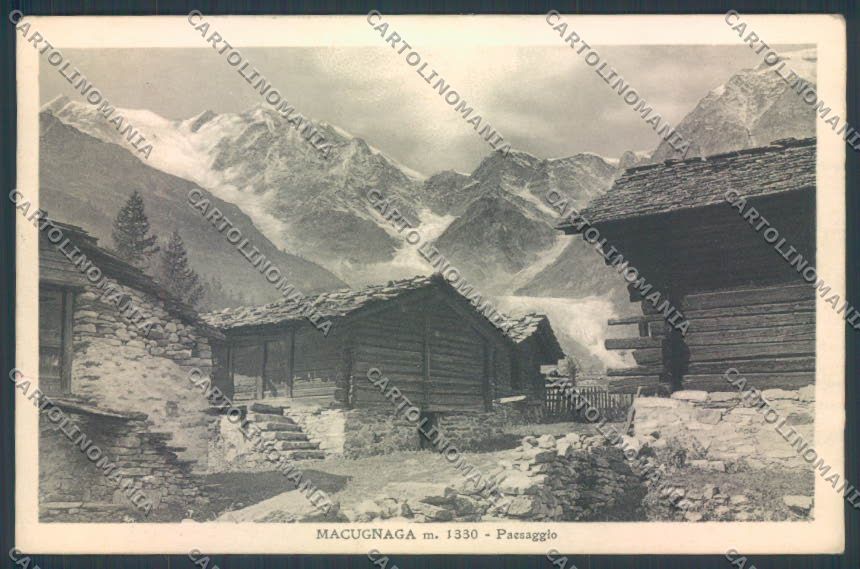 Verbania Macugnaga Monte Rosa cartolina ZQ7650 – fronte