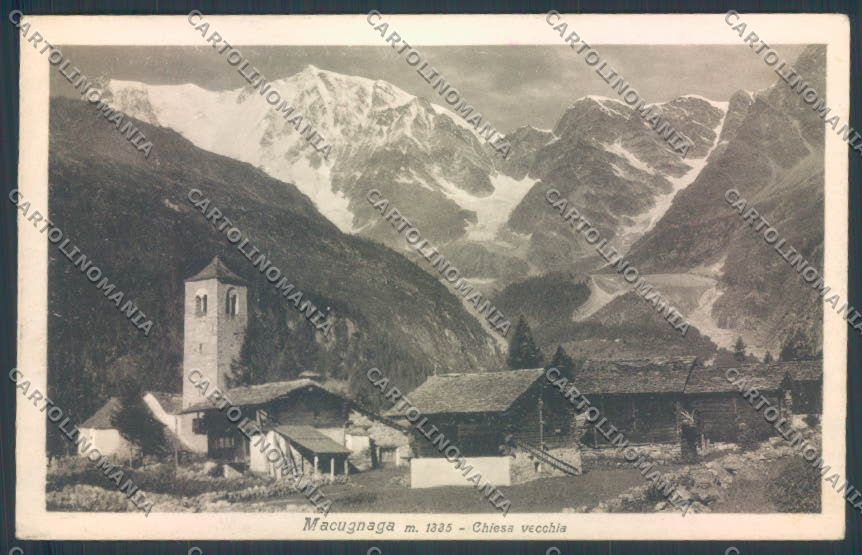 Verbania Macugnaga Monte Rosa cartolina ZQ7651 – fronte