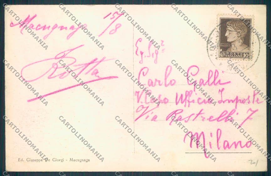 Verbania Macugnaga Monte Rosa cartolina ZQ7651 – retro