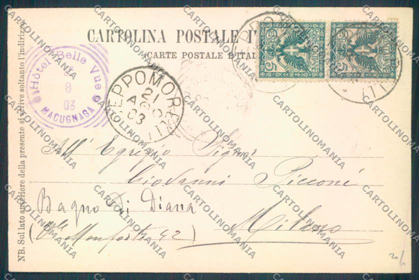 Verbania Macugnaga Monte Rosa cartolina ZQ7652 – retro