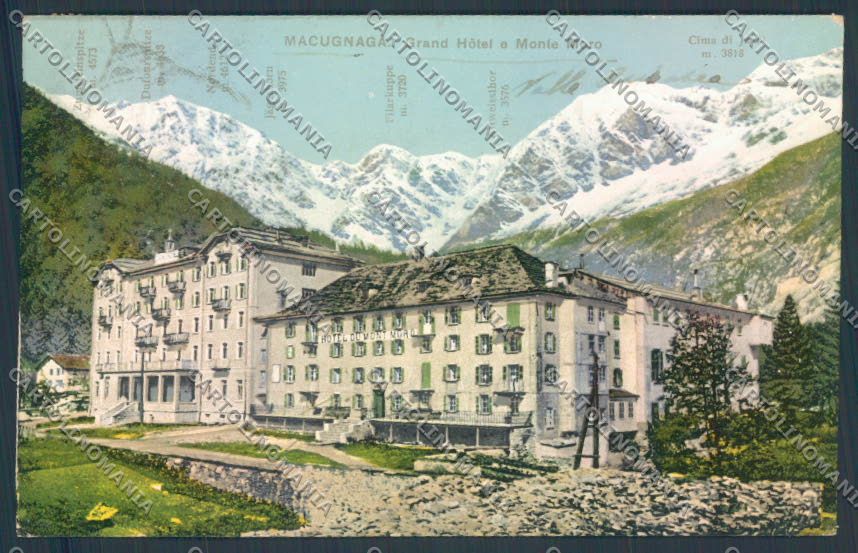 Verbania Macugnaga Monte Rosa cartolina ZQ7657 – fronte