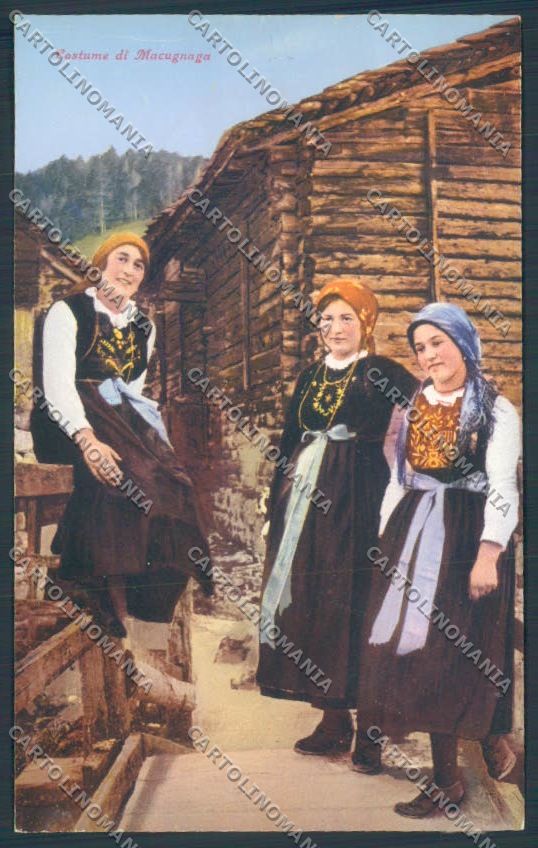 Verbania Macugnaga Costumi COLLA cartolina ZQ7663 – fronte