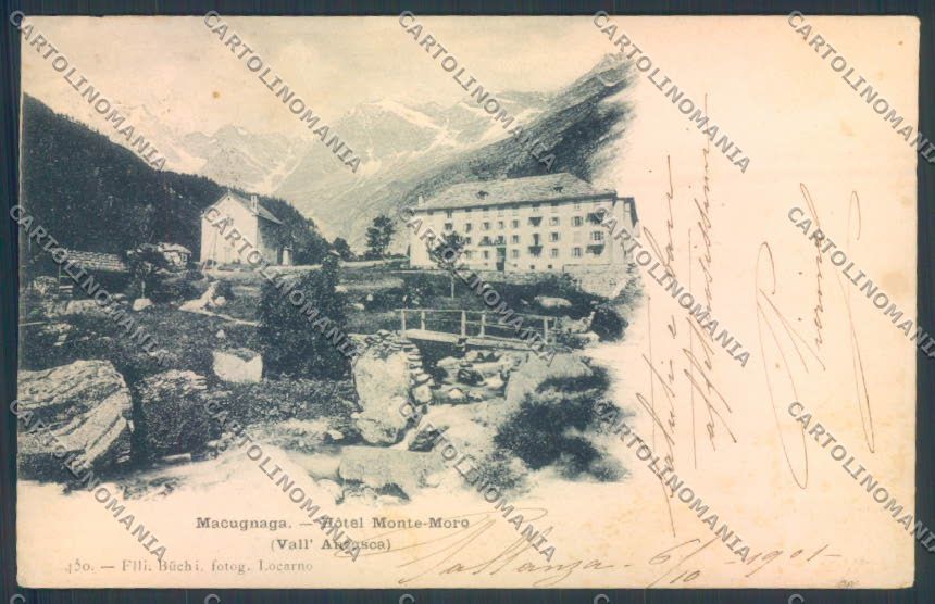 Verbania Macugnaga Monte Rosa cartolina ZQ7664 – fronte