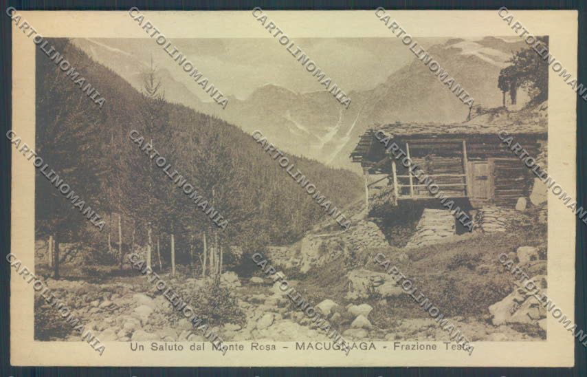 Verbania Macugnaga Monte Rosa cartolina ZQ7667 – fronte