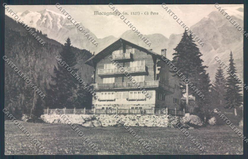 Verbania Macugnaga cartolina ZQ7671 – fronte