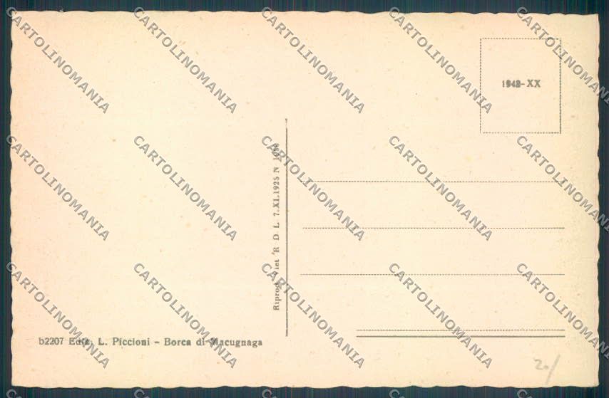 Verbania Macugnaga cartolina ZQ7674 – retro