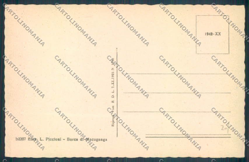 Verbania Macugnaga cartolina ZQ7675 – retro