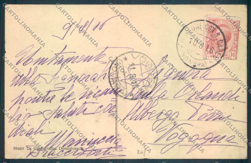 Verbania Macugnaga Monte Rosa cartolina ZQ7676 – retro