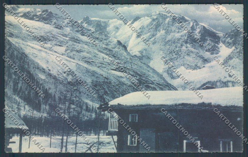 Verbania Macugnaga Monte Rosa Nevicata cartolina ZQ7678 – fronte