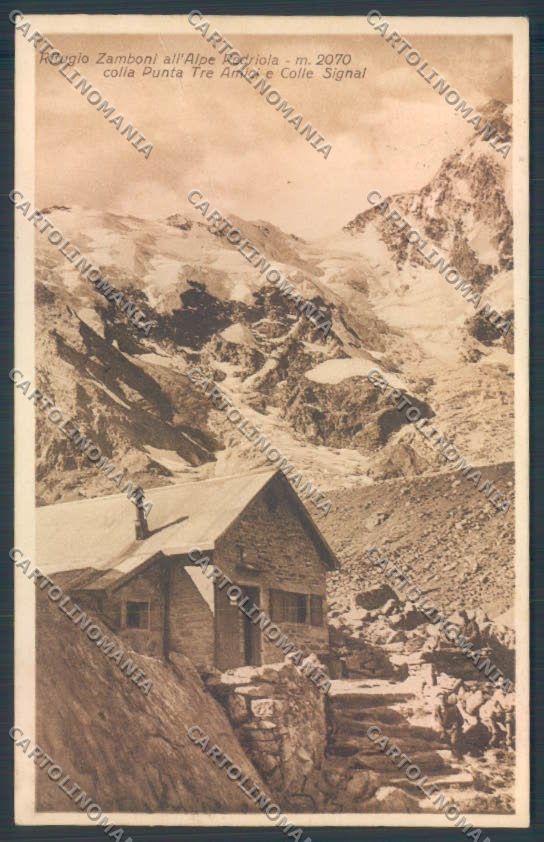 Verbania Macugnaga Monte Rosa Rifugio cartolina ZQ7683 – fronte
