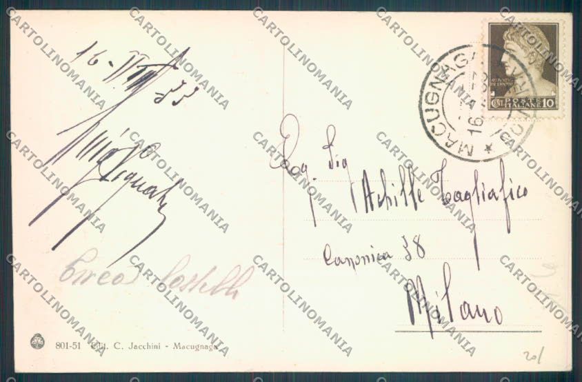 Verbania Macugnaga Monte Rosa Rifugio cartolina ZQ7686 – retro