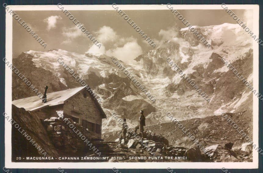 Verbania Macugnaga Monte Rosa Rifugio Foto cartolina ZQ7687 – fronte