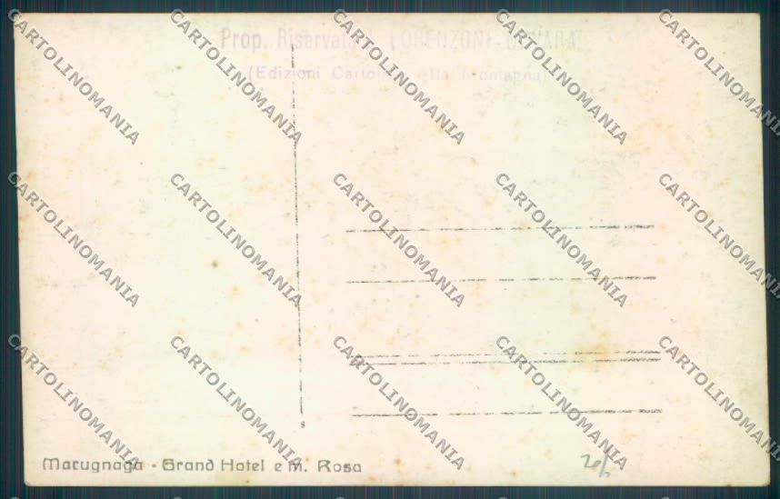 Verbania Macugnaga Monte Rosa Foto cartolina ZQ7689 – retro