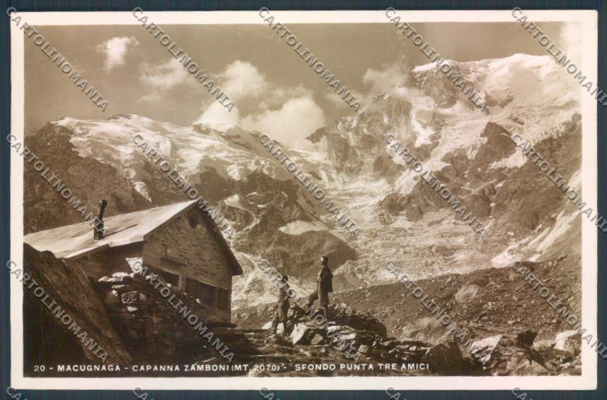 Verbania Macugnaga Monte Rosa Rifugio Foto cartolina ZQ7691 – fronte
