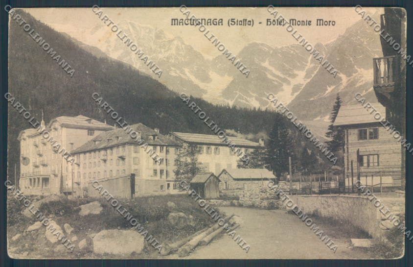Verbania Macugnaga Monte Rosa cartolina ZQ7702 – fronte
