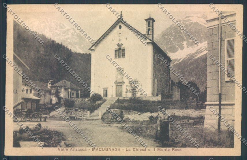 Verbania Macugnaga Monte Rosa STRAPPINI cartolina ZQ7708 – fronte