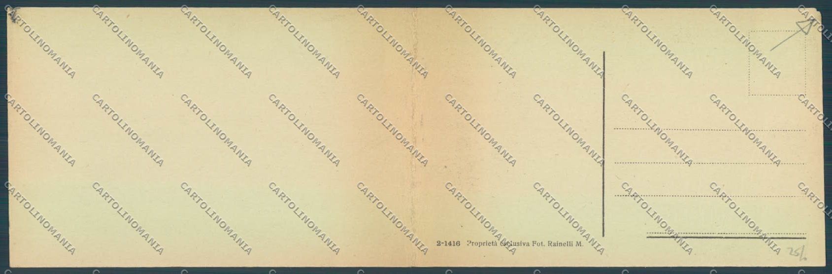 Verbania Macugnaga Monte Rosa Doppia ABRASA cartolina ZQ7712 – retro