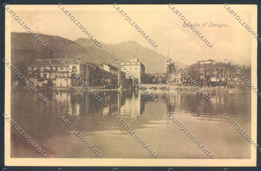 Verbania Omegna PIEGA cartolina ZQ7760 – fronte