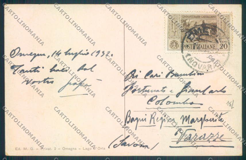 Verbania Omegna cartolina ZQ7761 – retro
