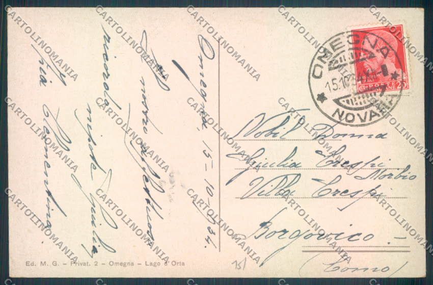 Verbania Omegna cartolina ZQ7782 – retro