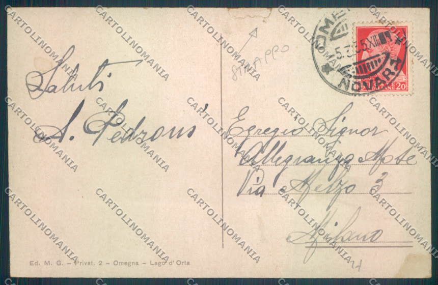 Verbania Omegna STRAPPO cartolina ZQ7801 – retro