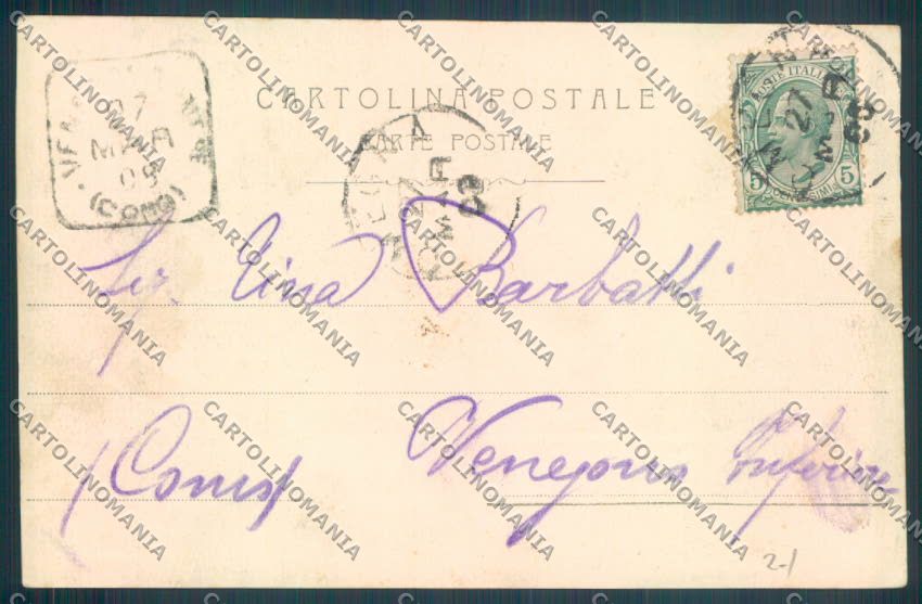 Verbania Omegna Barca cartolina ZQ7807 – retro