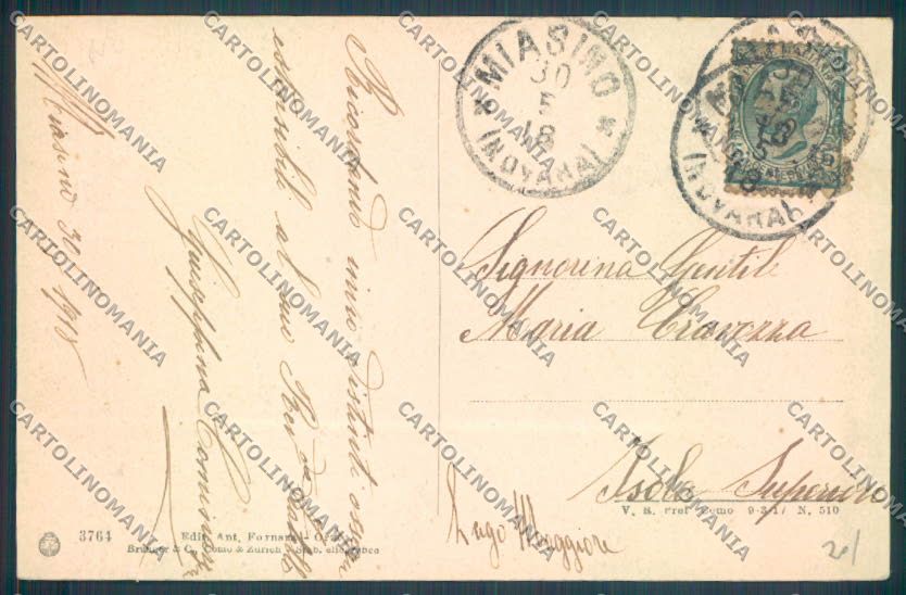 Novara Miasino cartolina ZQ7845 – retro