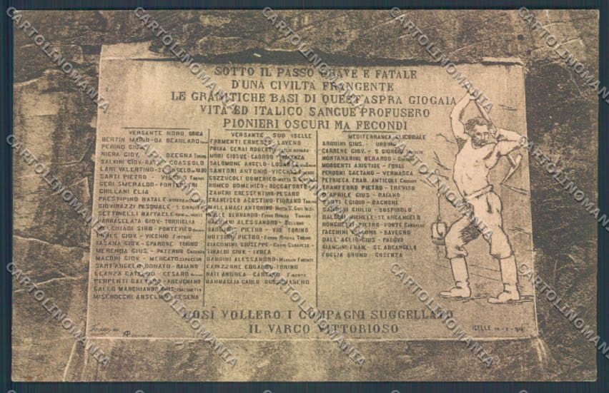 Verbania Trasquera Iselle Sempione PIEGHINE cartolina ZQ7870 – fronte