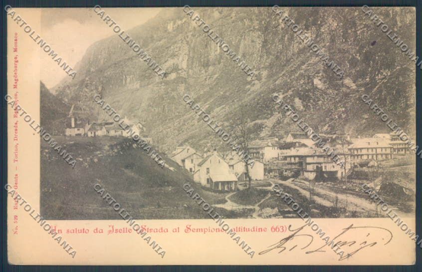 Verbania Trasquera Iselle Sempione cartolina ZQ7880 – fronte