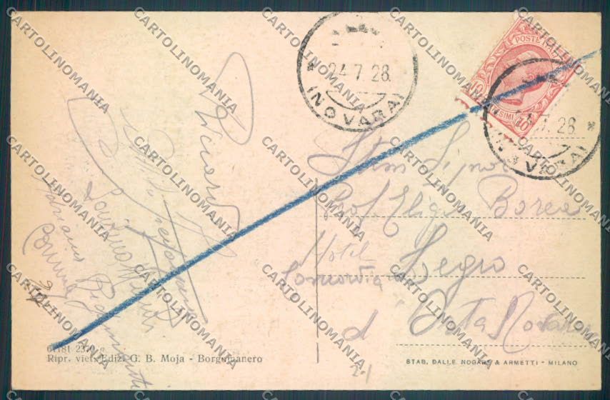 Novara Pella Alzo cartolina ZQ7906 – retro