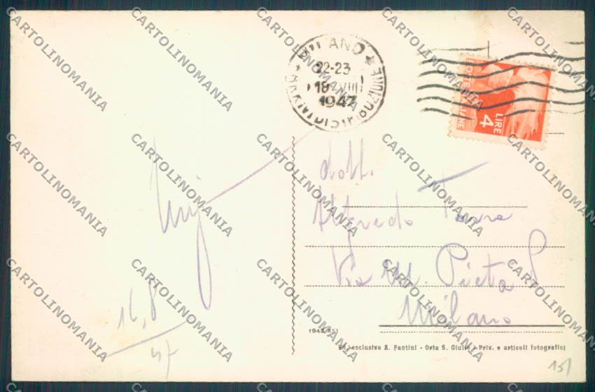 Verbania Madonna del Sasso Boleto cartolina ZQ7948 – retro