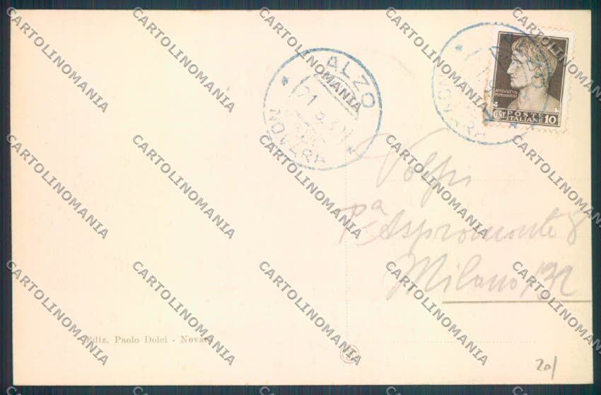 Verbania Madonna del Sasso Boleto cartolina ZQ7958 – retro